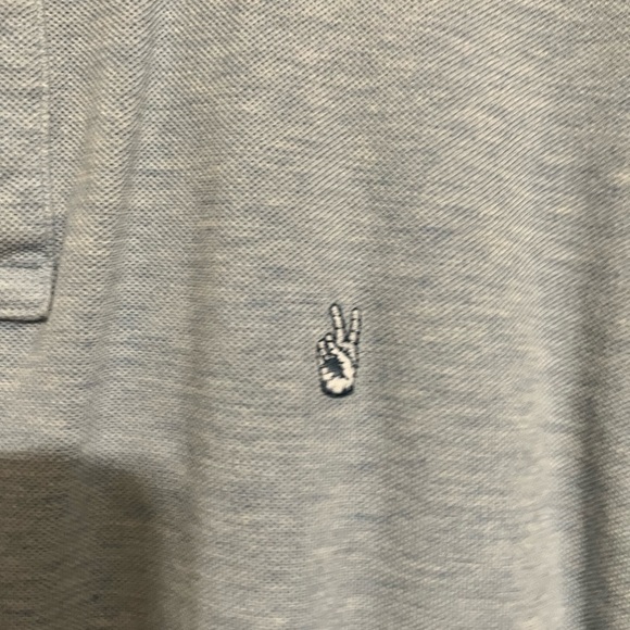 Mens John Varvatos USA Polo with Peace Sign - Picture 3 of 3